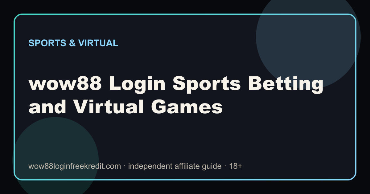 wow88 Login Sports Betting and Virtual Games